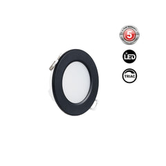 Kit Downlight LED exterior 5W - IP65 - Aro intercambiable - TRIAC regulable - Corte Ø68mm