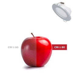 Kit Downlight LED exterior 5W - IP65 - Aro intercambiable - TRIAC regulable - Corte Ø68mm