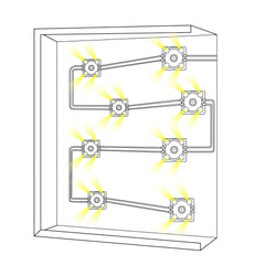 Módulo LED cuadrado para rótulos - 3.6W - 220V AC - IP65 - 165º