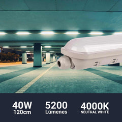 Pantalla estanca LED enlazable - 40W - 120cm - IP65