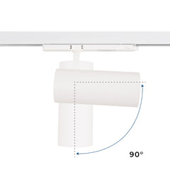 Proyector LED para carril trifásico 36W - CCT - TRIAC regulable - CRI90 - 3300 lm