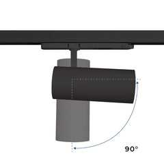 Proyector LED para carril trifásico 36W - CCT - TRIAC regulable - CRI90 - 3300 lm