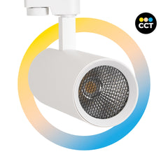 Proyector LED para carril monofásico 20W - CCT - CRI 90 - 1800 lm