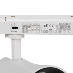 Proyector LED arquitectónico para carril monofásico CCT - 40W - CRI 90
