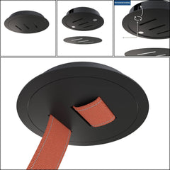 Lámpara configurable "Axia 6" - KIT 3 lámparas bola 12W + cinta textil eléctrica + accesorios
