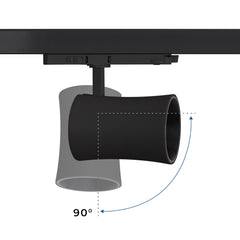 Proyector LED arquitectónico para carril trifásico CCT - 40W - CRI 90 - Driver KGP