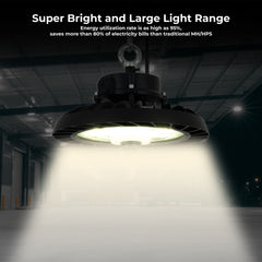 Campana LED UFO industrial 150W - CCT - 170lm/W - Driver LIFUD - IP65 - 10 años garantía