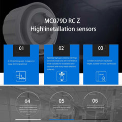 Campana LED UFO industrial 200W - CCT - Con sensor de movimiento - 170lm/W - Driver LIFUD - IP65 - 5 años garantía