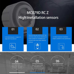 Campana LED UFO industrial 150W - CCT - Con sensor de movimiento - 170lm/W - Driver LIFUD - IP65 - 5 años garantía
