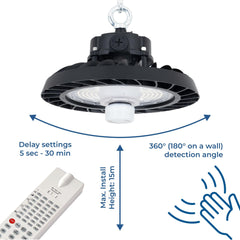 Sensor de movimiento por microondas para campanas LED industriales B8155