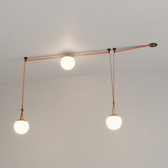 Lámpara configurable "Axia 6" - KIT 3 lámparas bola 12W + cinta textil eléctrica + accesorios