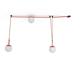 Lámpara configurable "Axia 6" - KIT 3 lámparas bola 12W + cinta textil eléctrica + accesorios