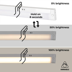 Regleta LED bajo mueble 8W - CCT - Con sensor - 60cm