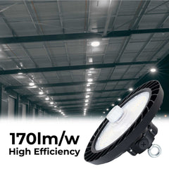 Campana LED UFO industrial 200W - CCT - Con sensor de movimiento - 170lm/W - Driver LIFUD - IP65 - 5 años garantía