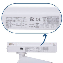 Proyector LED para carril monofásico 40W - Pescados y Mariscos