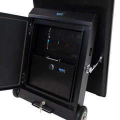 Display publicitario portátil 43'' exterior - LCD full HD - Con ruedas y batería