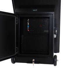 Display publicitario portátil 43'' para interior con ruedas y batería - LCD Full HD