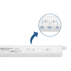 Regleta LED bajo mueble T5 - 14W - CCT - 120 cm - Opal