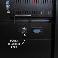 Display publicitario portátil 43'' exterior - LCD full HD - Con ruedas y batería