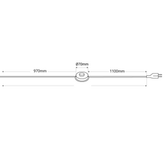 Lámpara de pie LED diseño "Eyes" - 26W - Luz cálida