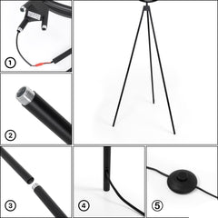 Lámpara de pie LED diseño "Eyes" - 26W - Luz cálida