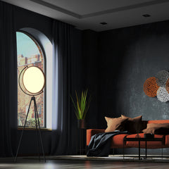 Lámpara de pie LED diseño "Eyes" - 26W - Luz cálida