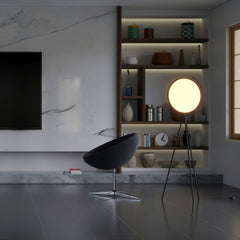 Lámpara de pie LED diseño "Eyes" - 26W - Luz cálida