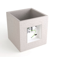 Aplique de pared concreto "Runt" - Up & down - 1 x G9