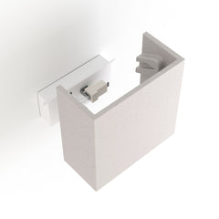 Aplique de pared concreto "Scuad" - Cuadrado - Up & down - 1 x G9