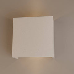 Aplique de pared concreto "Scuad" - Cuadrado - Up & down - 1 x G9