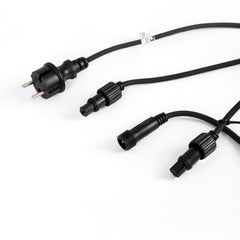 Kit guirnalda luces exterior 11,5 metros + 10 bombillas LED G45/E27 filamento 4W - 2200K - IP44