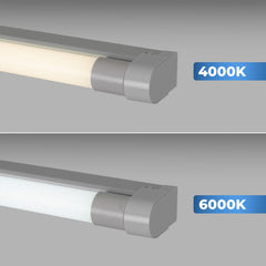 Kit regleta portatubos + tubo LED T8 - 18W - 120cm