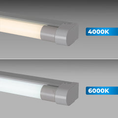 Kit regleta portatubos + tubo LED T8 - 24W - 150cm