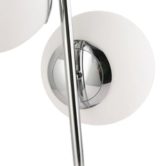 Lámpara de mesa bola cristal triple "ROM" - 3 x E27 - Ø 15cm