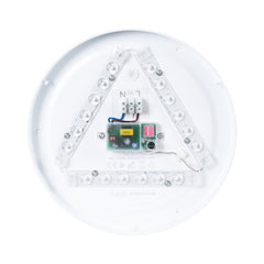 Plafón LED techo 18W - Sensor de sonido + sensor crepuscular - IP44 - Ø26 cm