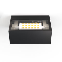 Aplique de pared exterior aluminio "Oriol" - IP44 - R7S