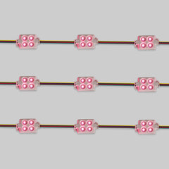 Módulo LED cuadrado para rótulos RGB - 0.96W - 12V DC - IP65 - 120º