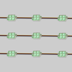 Módulo LED cuadrado para rótulos RGB - 0.96W - 12V DC - IP65 - 120º