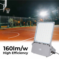 Proyector LED asimétrico exterior 600W - Regulable 1-10V - 160lm/W - IP66