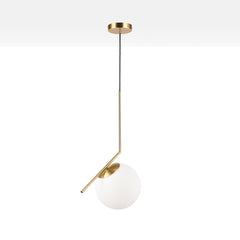 Lámpara colgante bola cristal "HERMI 220" - E27 - Ø 22cm