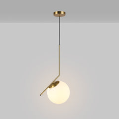 Lámpara colgante bola cristal "HERMI 220" - E27 - Ø 22cm