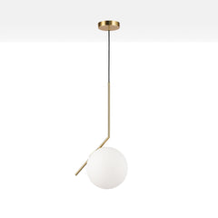 Lámpara colgante bola cristal "HERMI 220" - E27 - Ø 22cm