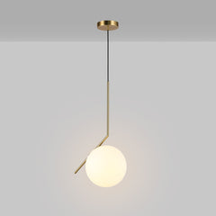Lámpara colgante bola cristal "HERMI 220" - E27 - Ø 22cm