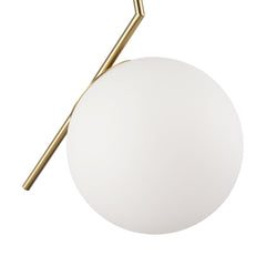 Lámpara colgante bola cristal "HERMI 220" - E27 - Ø 22cm