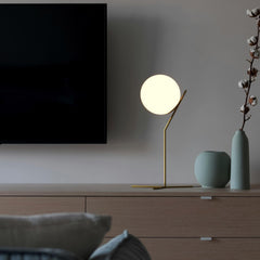 Lámpara de mesa bola cristal "NOLA" - E27 - Ø 25cm