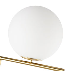Lámpara de pie bola cristal "Anni 300" - E27 - Ø 30cm