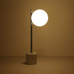 Lámpara de mesa bola cristal "LICRU" - E27 - Ø 15cm