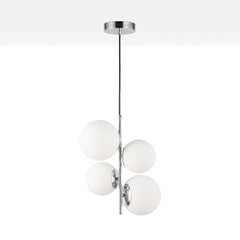 Lámpara colgante bola cristal "TANNA" - E27 - Ø 15cm