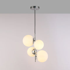 Lámpara colgante bola cristal "TANNA" - E27 - Ø 15cm