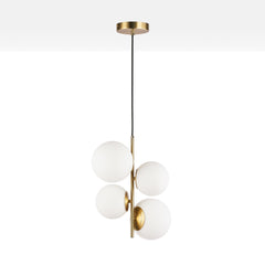 Lámpara colgante bola cristal "TANNA" - E27 - Ø 15cm